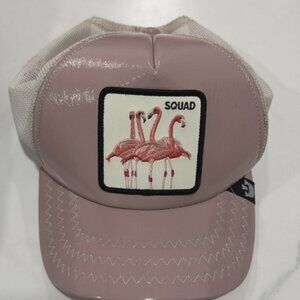 Goorin Bros Flamingo Pink Trucker Hat Adjustable Mesh Back One Size